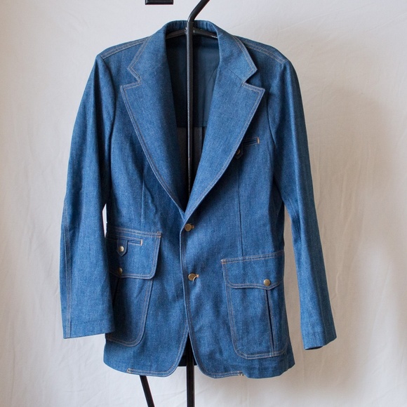 mens denim sport coat